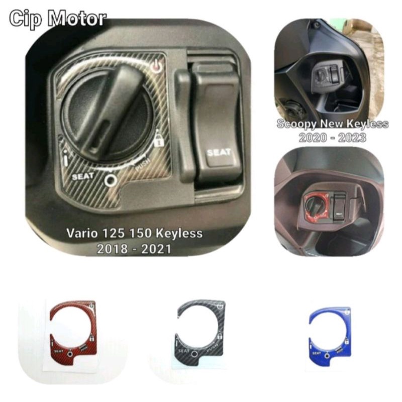 Stiker Cover Kunci Kontak Scoopy New Keylees 2020 2021 2022