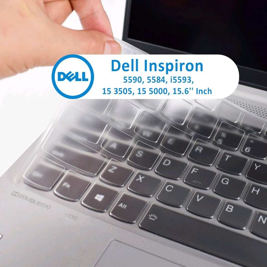 Pelindung Keyboard Bahan Silikon Untuk Dell Inspiron 5590 5584 i5593 15 3505 15 5000 7590 7591 15.6 Inch