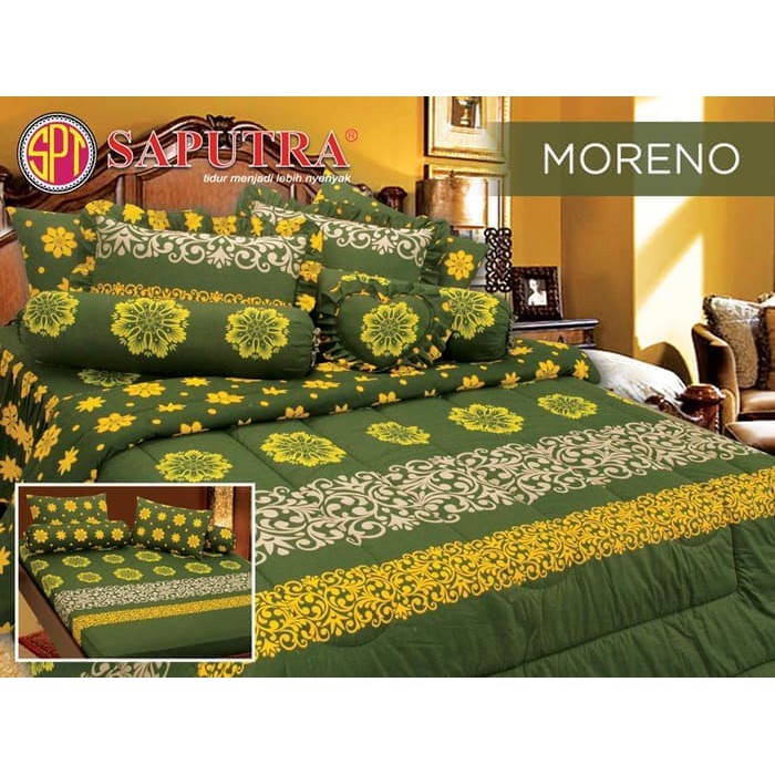 Bed Cover Set Sprei Rumbai Saputra 160 x 200 Moreno