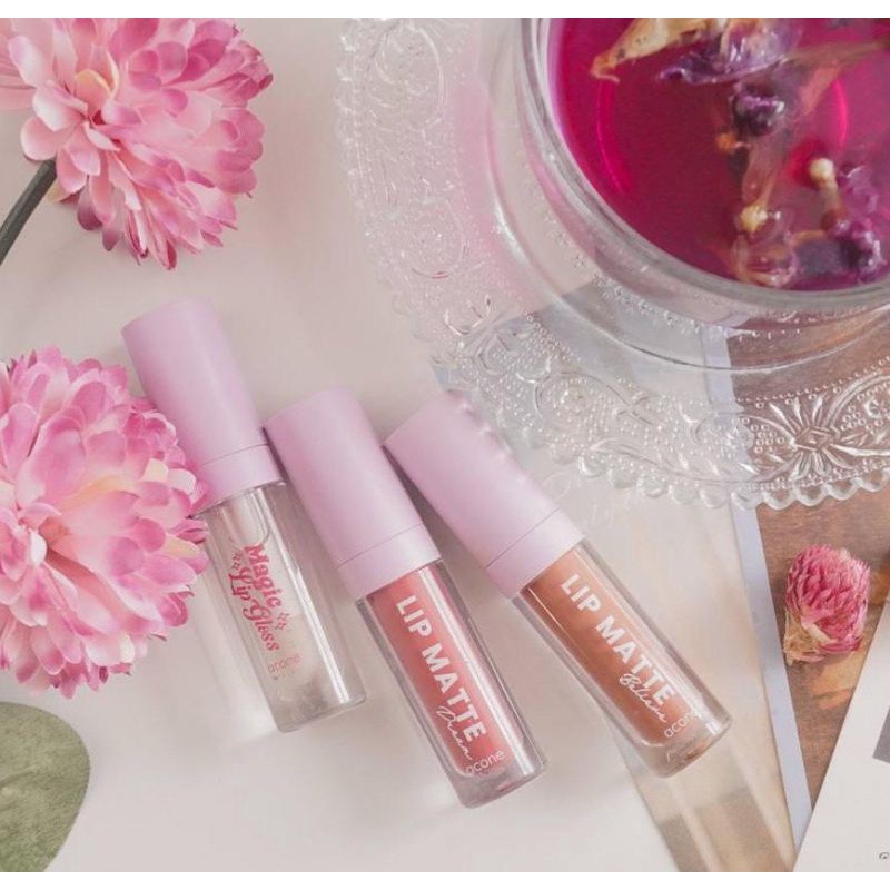(READY STOCK) (BPOM) LIP MATTE & LIP GLOSS BY ACONE 3ML