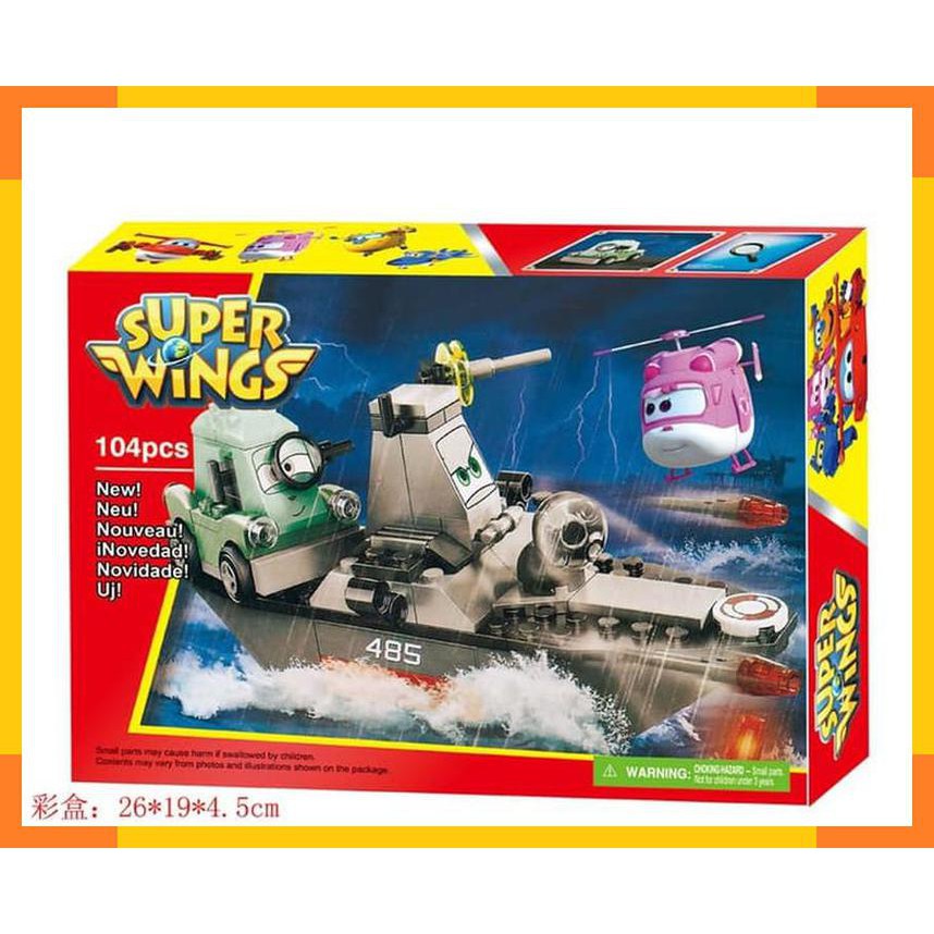Mainan Edukasi LEGO / BLOCKS SUPER WINGS 104PC - Y0345