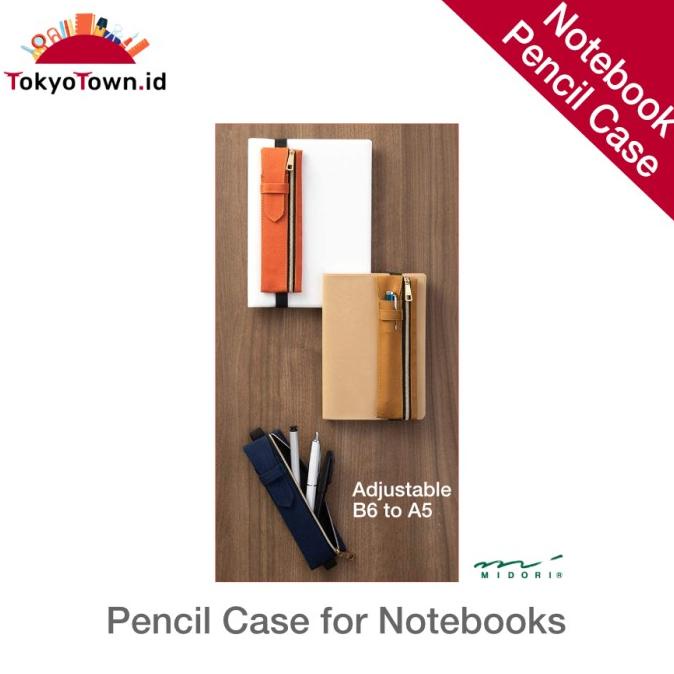 

Office & Stationery | Alat Tulis | Midori Pen Case With Bookband For B6 To A5 Notebook | Best Seller
