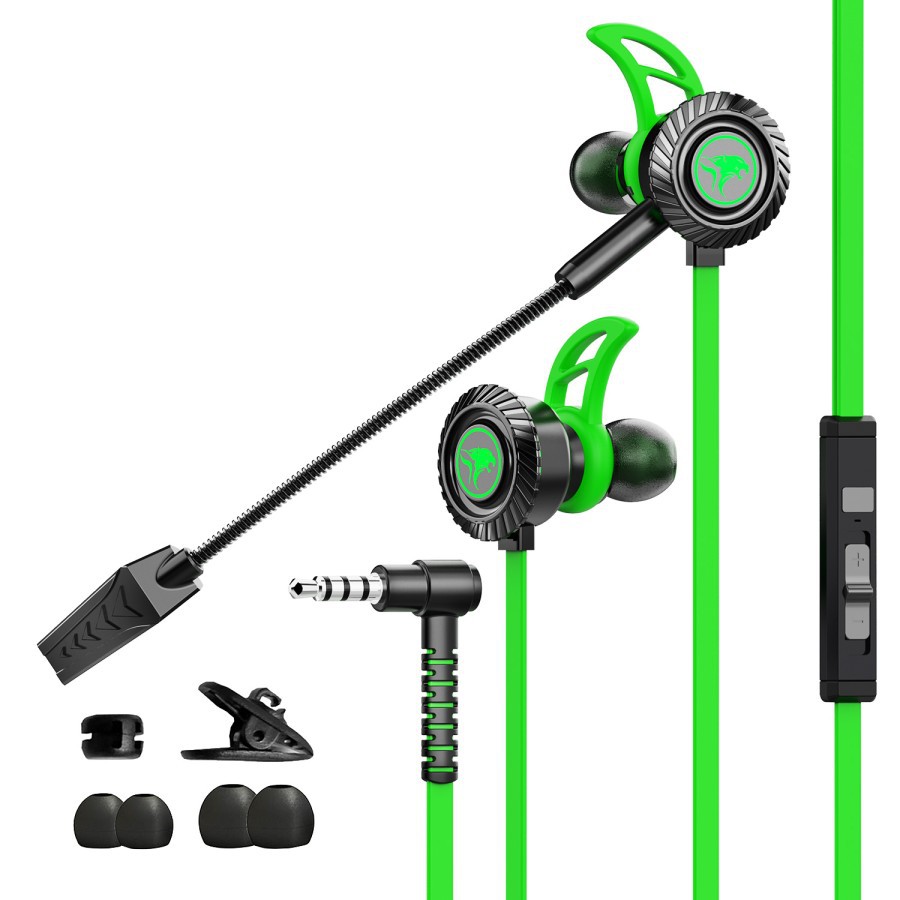 Headset Gaming Plextone XMOWi RX1 Dual Microphone Detachable HD Mic Earphone Gaming