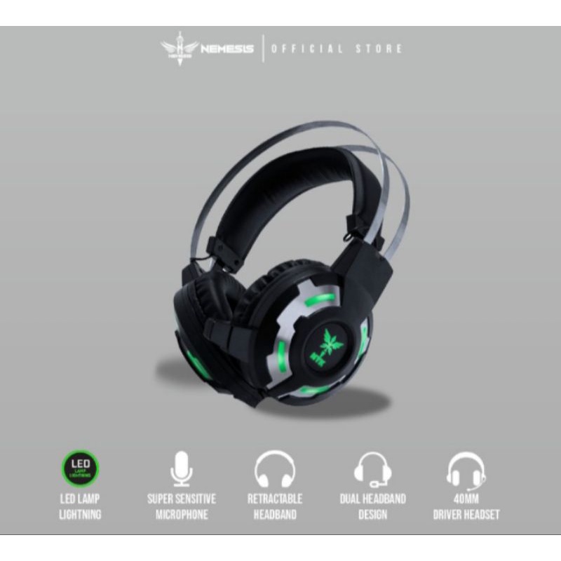 headset gaming nyk nemesis kunkka Hs-n01