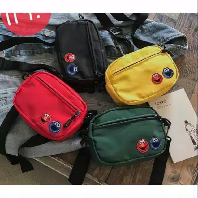 Tas Wanita 2 Elmo oval / Tas Selempang sling bag sporty 17999 Murah Meriah
