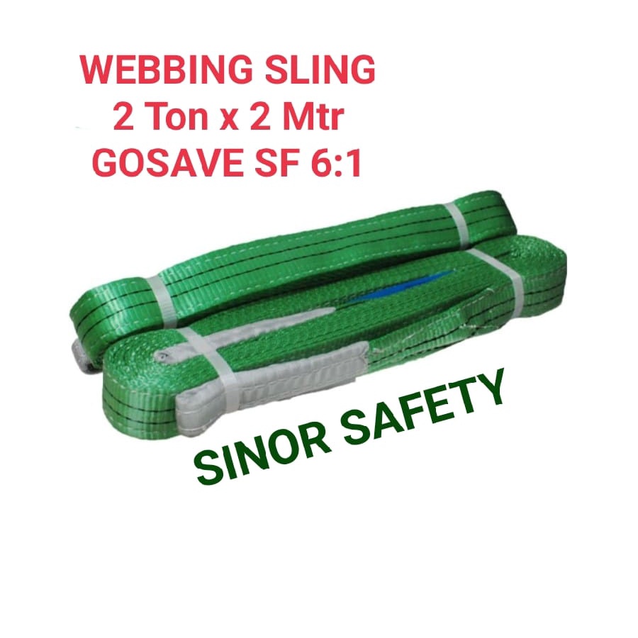 WEBBING SLING SAFETY 2 Ton x 2 Meter Tali Pengikat Pengangkat