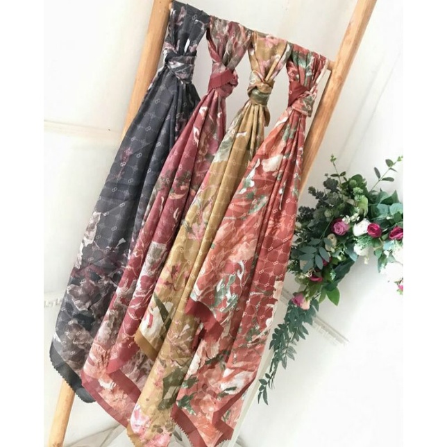 Buttonscarves Kw Berlogo B Xanadu Series  (Buttonscarves x Ria Miranda ) Farsha series,Tapis dan Top