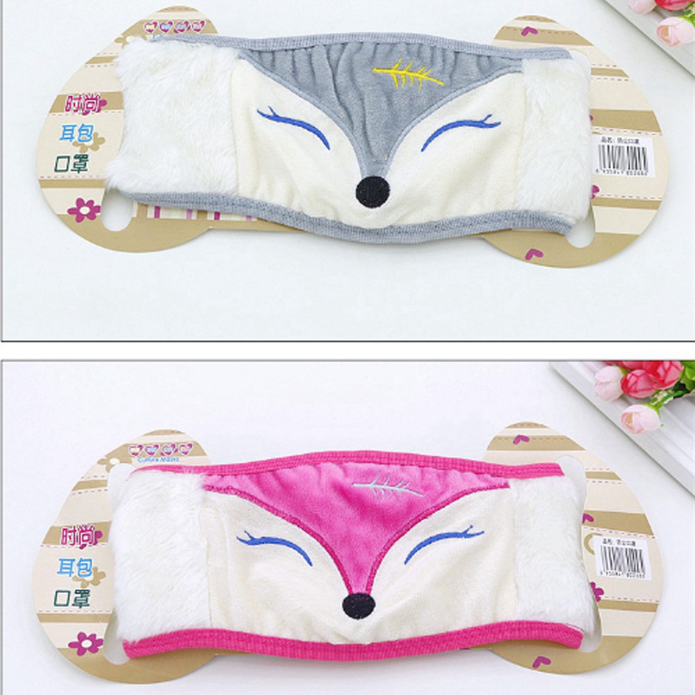 Fashion Mask Masker Mulut Cute Fox Kain