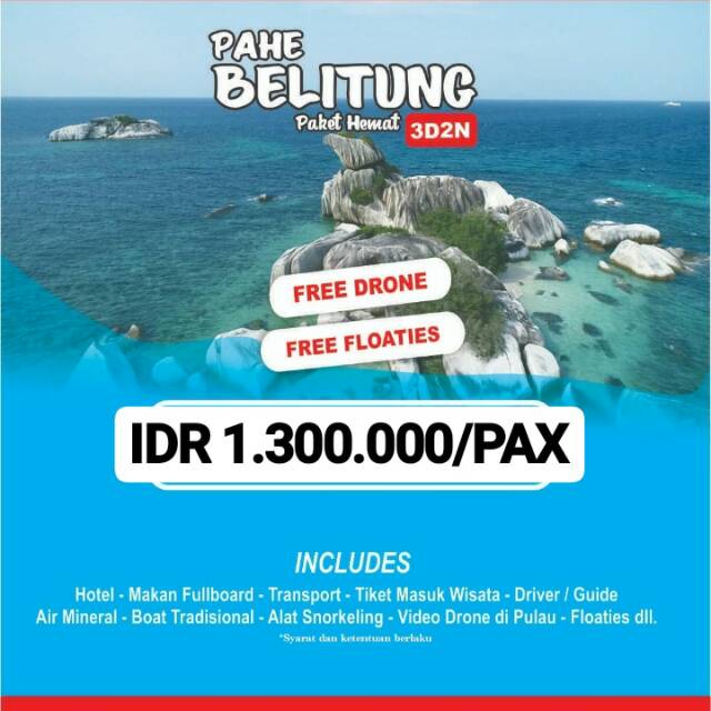 Open trip Belitung hemat