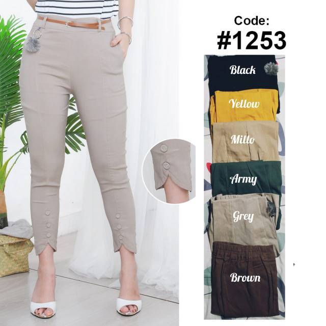 V&C COLLECTION SKY MODE BAGGY PANTS PANJANG WANITA/CELANA PANJANG WANITA KATUN STRECTH BEST SELLER