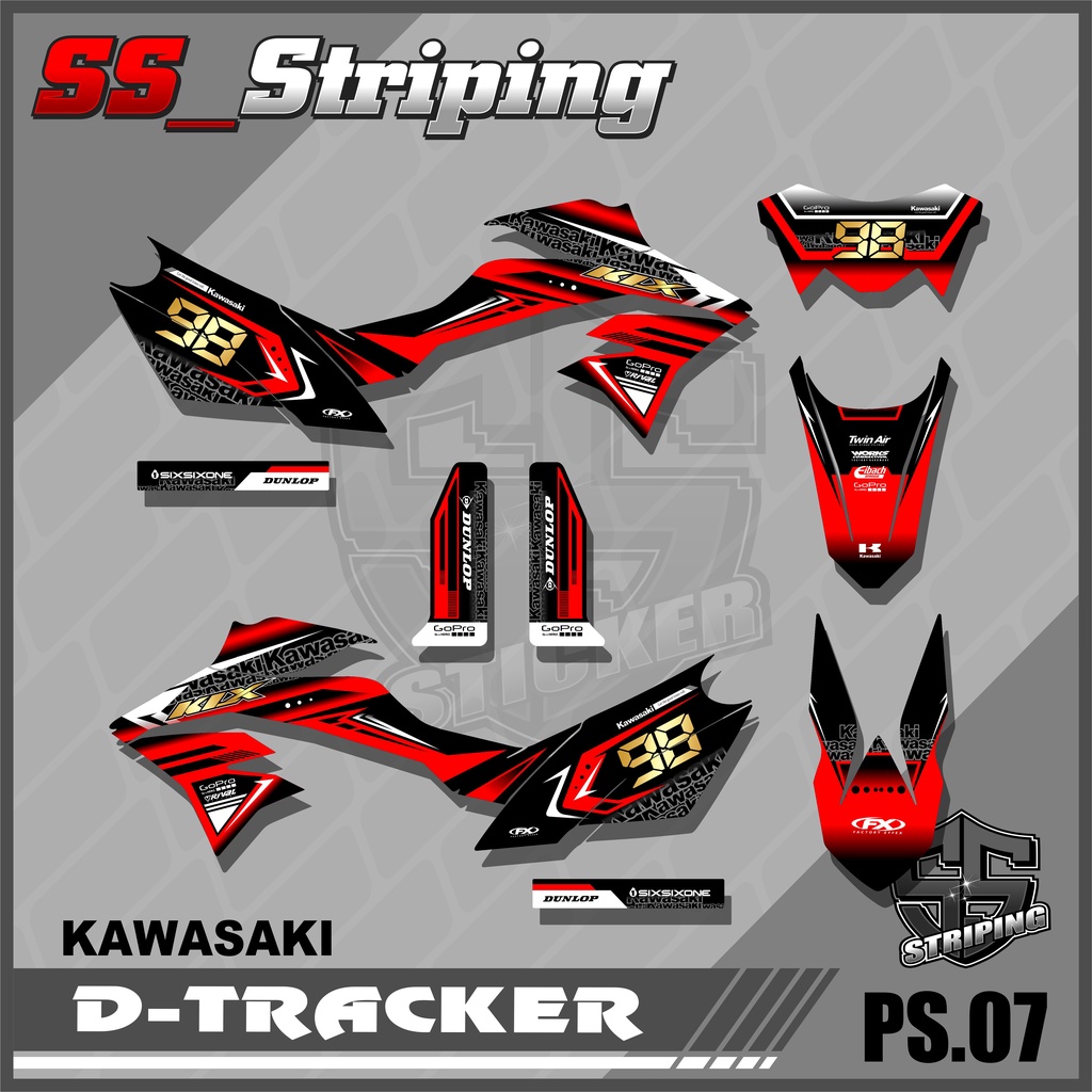 Sticker Striping List Variasi Dtracker - Striping Dtracker. PS.007