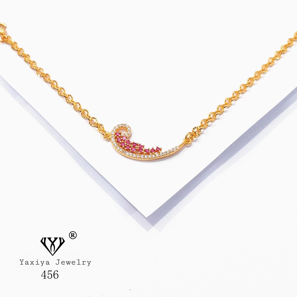 

Gelang rantai lapis emas Perhiasan imitasi Gold18k Yaxiya Jewelry 456