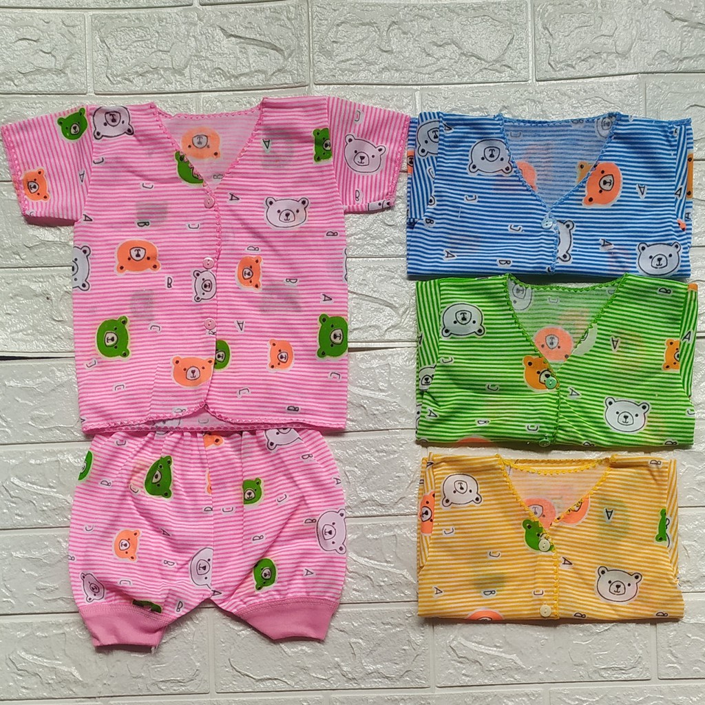 Setelan Baju Bayi Lengan Pendek Dan Celana Pendek / baju bayi lengan pendek / celana pendek bayi / Setelan baju bayi murah / baju tidur / piyama anak / setelan bayi / perlengkapan bayi / baju tidur bayi / baju tidur anak