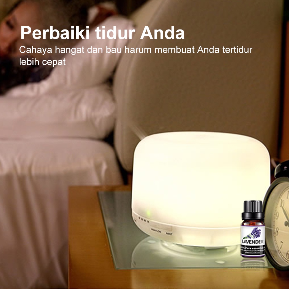 500ml Humidifier Air Purifier Aromaterapi Ruangan Diffuser Essential oil Difuser+Remote