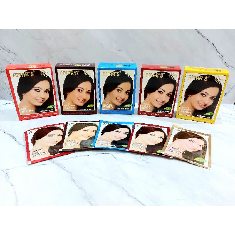 Semir Rambut Henna Amar's 60g Box