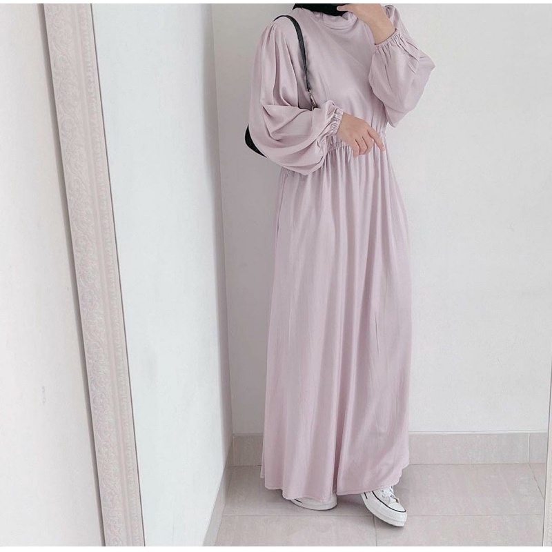 (MSB) GAMIS AZRENA REMPEL DAILY BUSUI BUMIL DRESS MOSCREPE