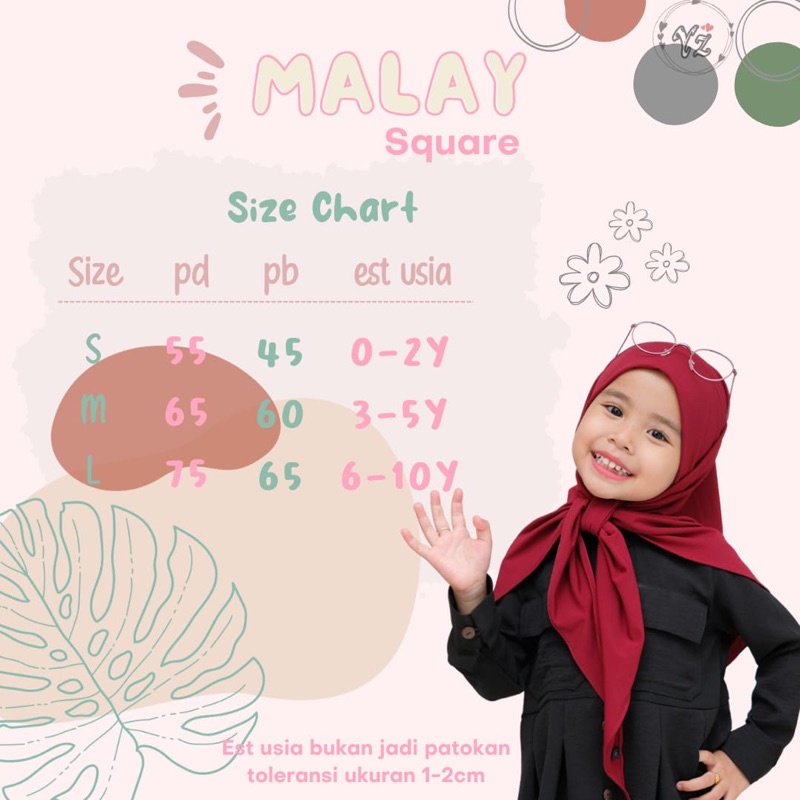 malay square | pashmina instan malay kids | pashtan malay