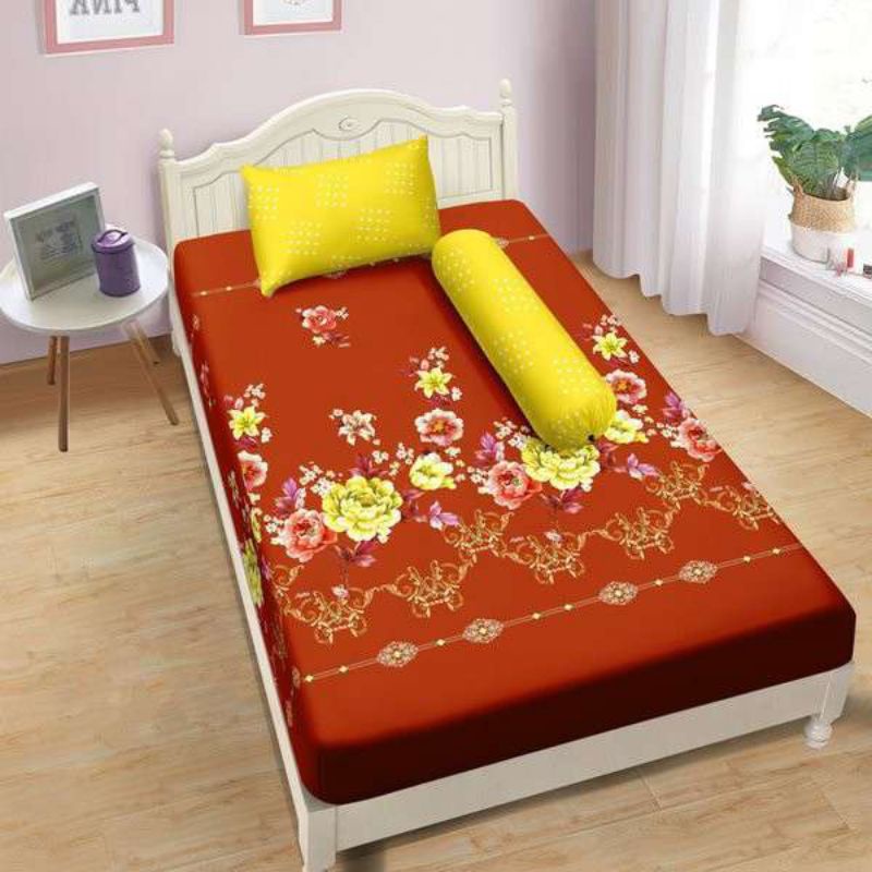 Sprei Aloha Polos Emboss Lady Rose Single ukuran 120x200 Motif Meriska