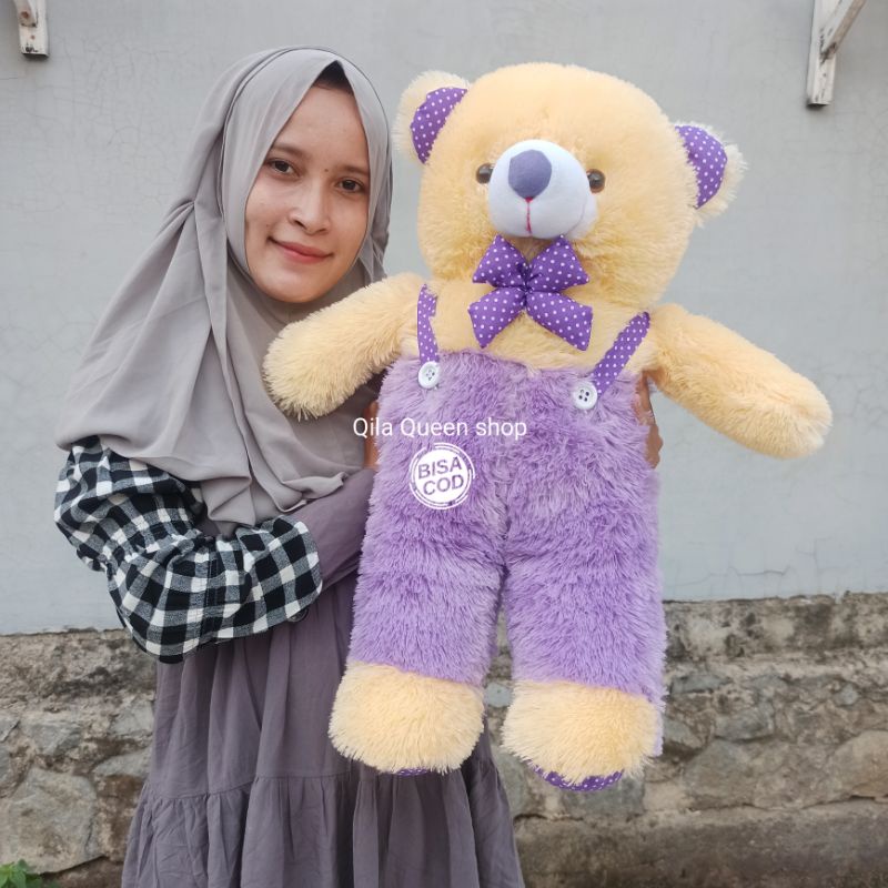 BONEKA TEDDY BEAR JOJON L 50CM tanggung