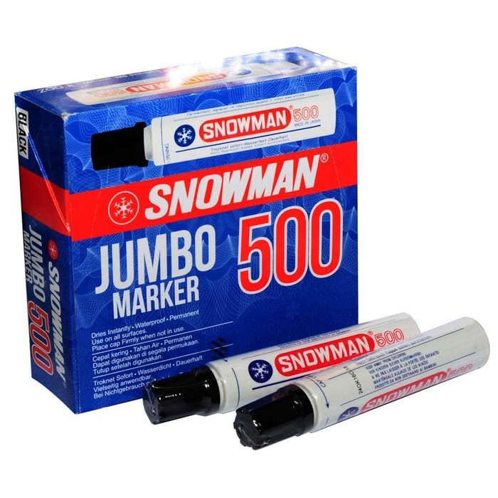 

SPIDOL JUMBO MARKER SNOWMAN / SPIDOL JUMBO UKURAN 500 / SPIDOL BESAR