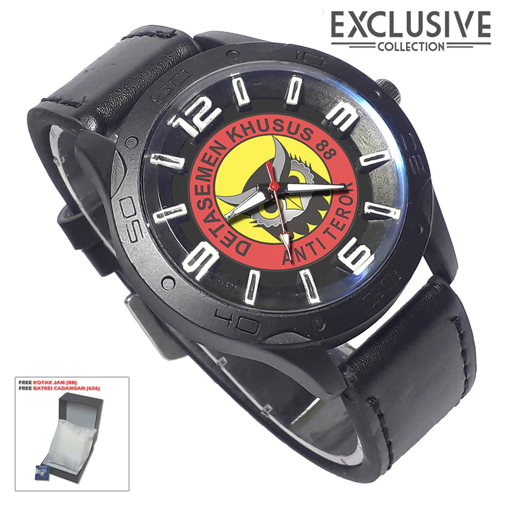 Jam Tangan DENSUS 88 Kalep Hitam (Exclusive)