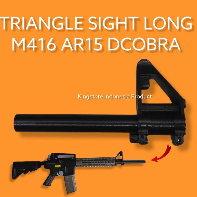 #@#@#@#@] LONG TRIANGLE SIGHT | IRON SIGHT M416 AR15 DCOBRA MAINAN ANAK PARTS