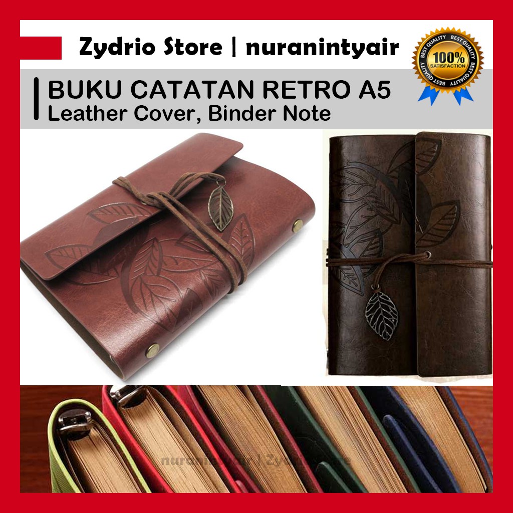 Notebook Buku Catatan Aestethic Retro Note A5 / Buku Diary Binder