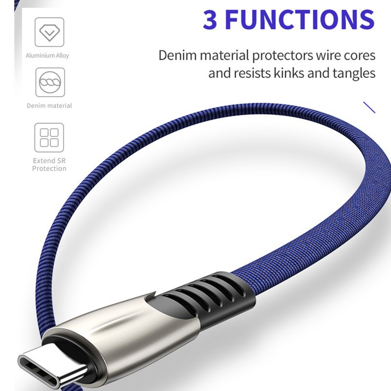 5a Kabel Data / Charger Micro USB / Tipe C Fast Charging Untuk iPhone