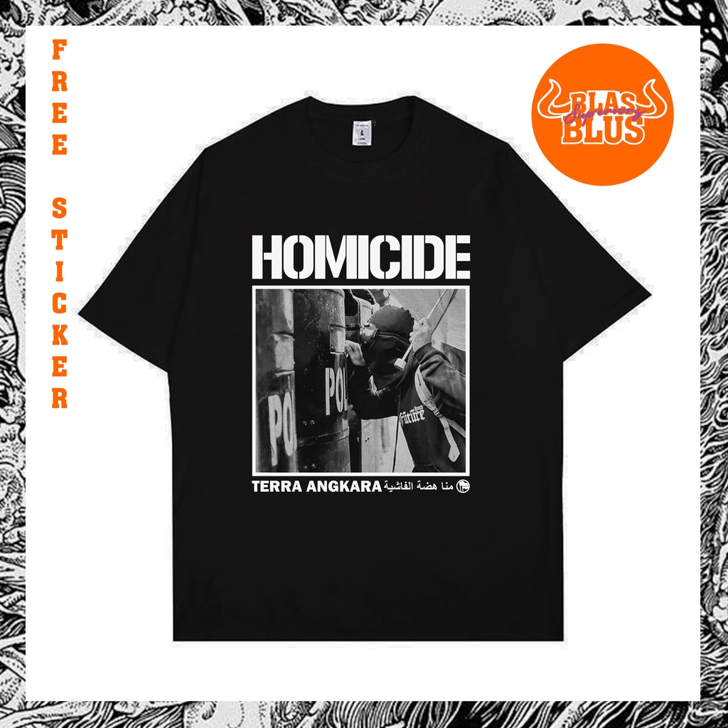 Kaos Homicide Tshirt Marchandise Band Homicide