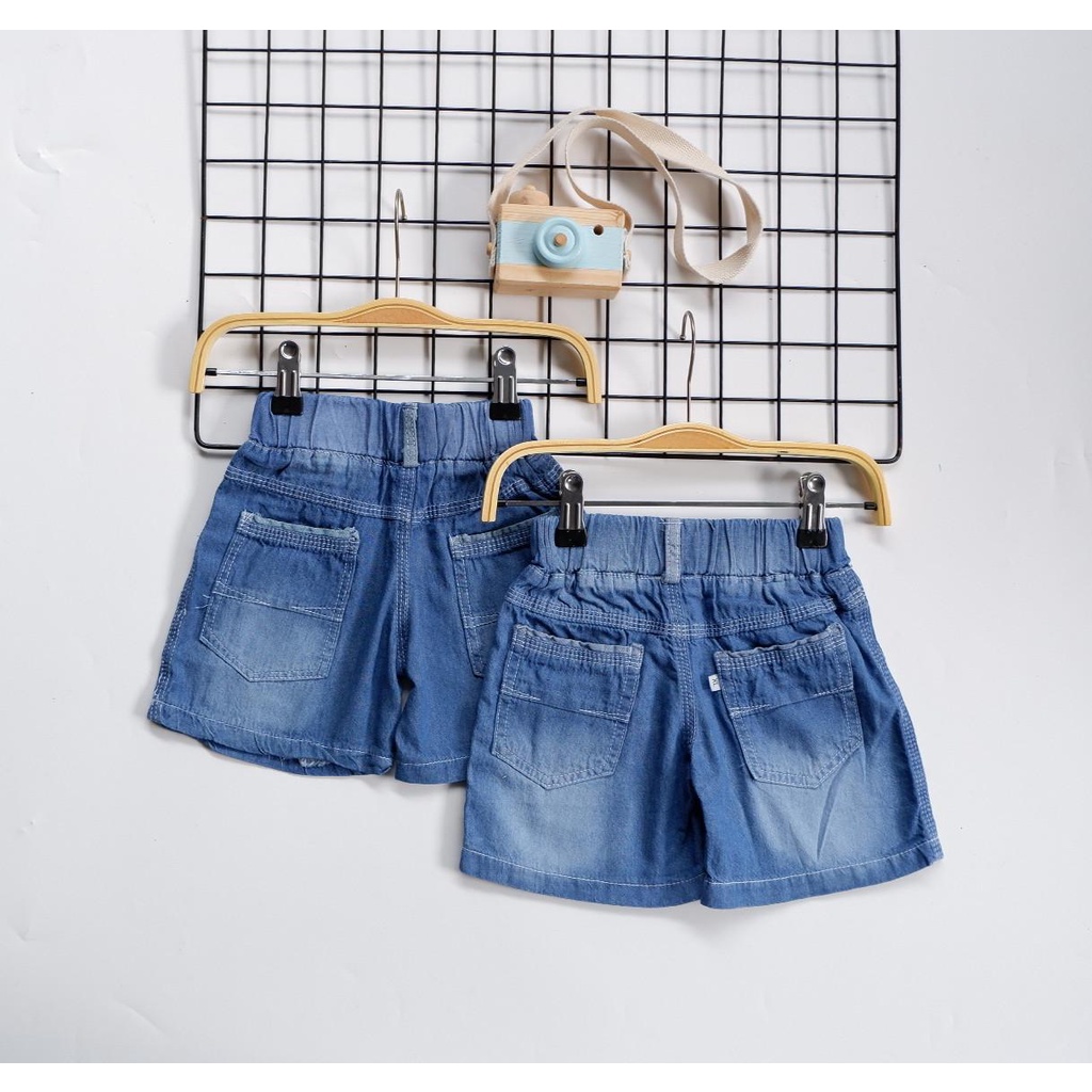 CELPEN  BORDIR RIPPED CELANA PENDEK JEANS ANAK 1-3 th Celana Pendek Anak