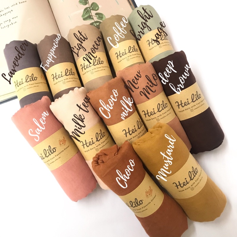 READY [COD] JILBAB PARIS / Kerudung paris / Hijab paris jadul warna pastel dan nude LO524