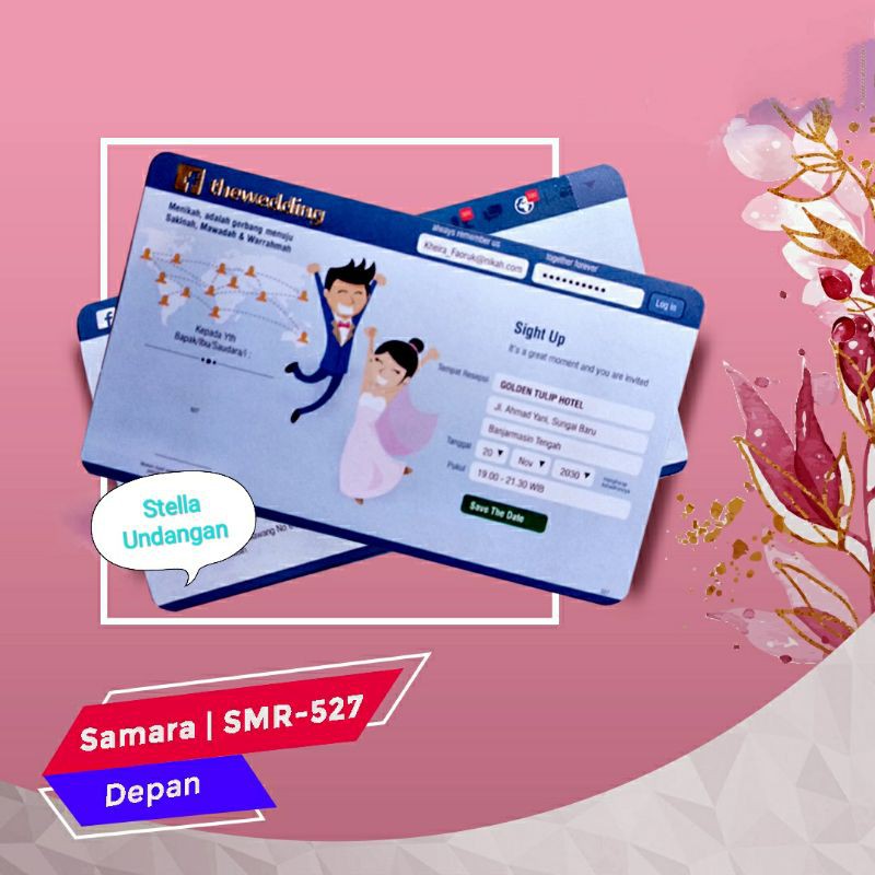 Blangko Undangan Samara 527/ Blangko Undangan Pernikahan