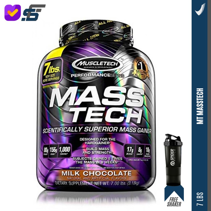 MUSCLETECH MASSTECH MASS TECH 7LBS