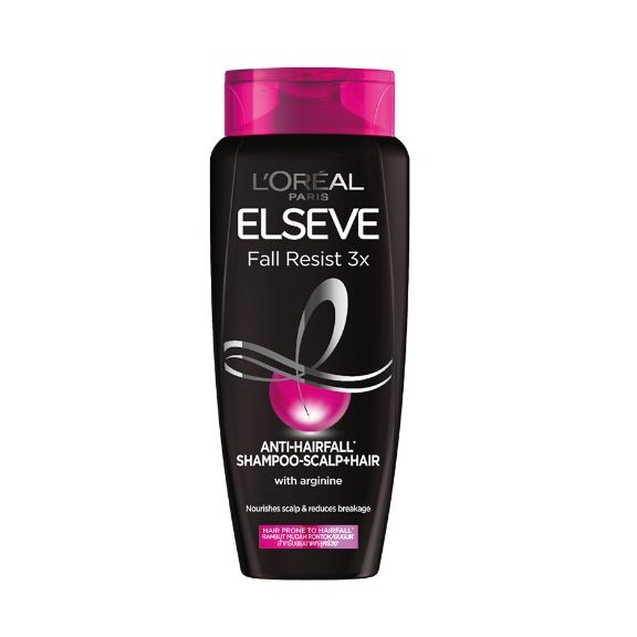 SHAMPOO / CONDITIONER / HAIR MASK L'Oreal Paris Fall Resist 3x Complete Set - Perawatan Rambut Rontok Loreal - Ukuran 450 ml / 280 ml / 170 ml - PENCUCI RAMBUT Loreal Shampo Sampo Condisioner HITAM-Shampoo Kecil 170ml