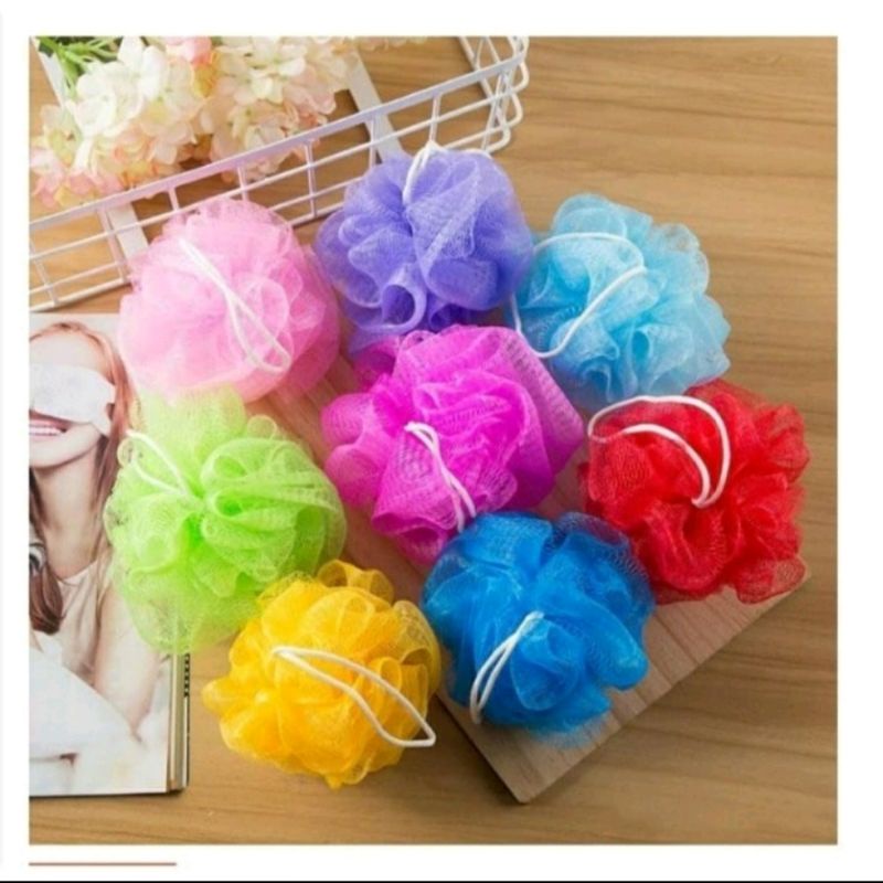 Shower Puff / Spons Mandi Besar Warna Warni