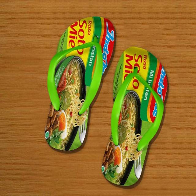  Sandal  Jepit Karet  Anti Licin Anak Pria Wanita motif 