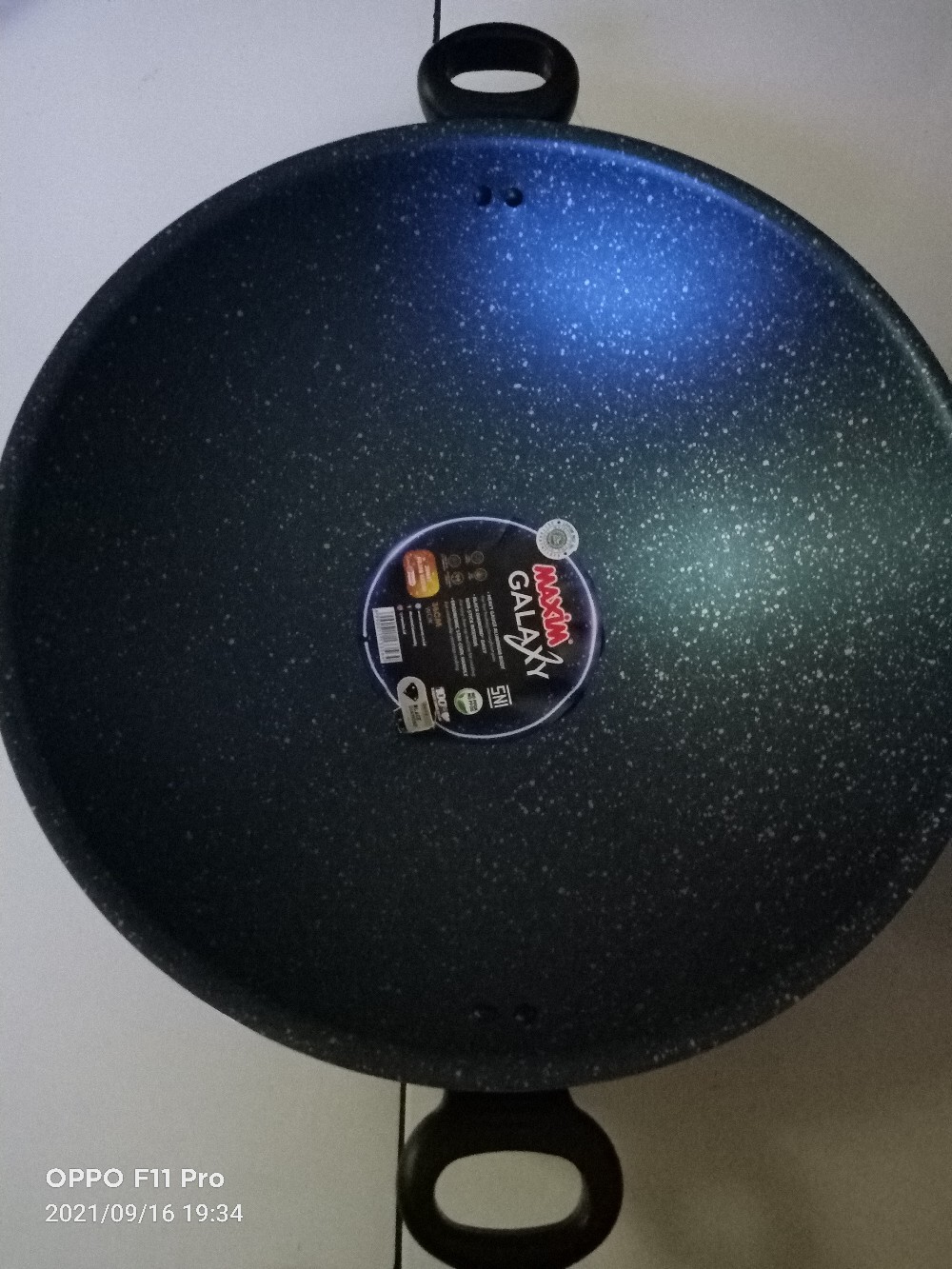 Maxim Galaxy Wajan Penggorengan Tanpa Tutup / Wok Without Cover 36 Cm (gal36wok)