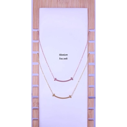 kalung tifani titanium,tidak luntur,awet,tahan lama