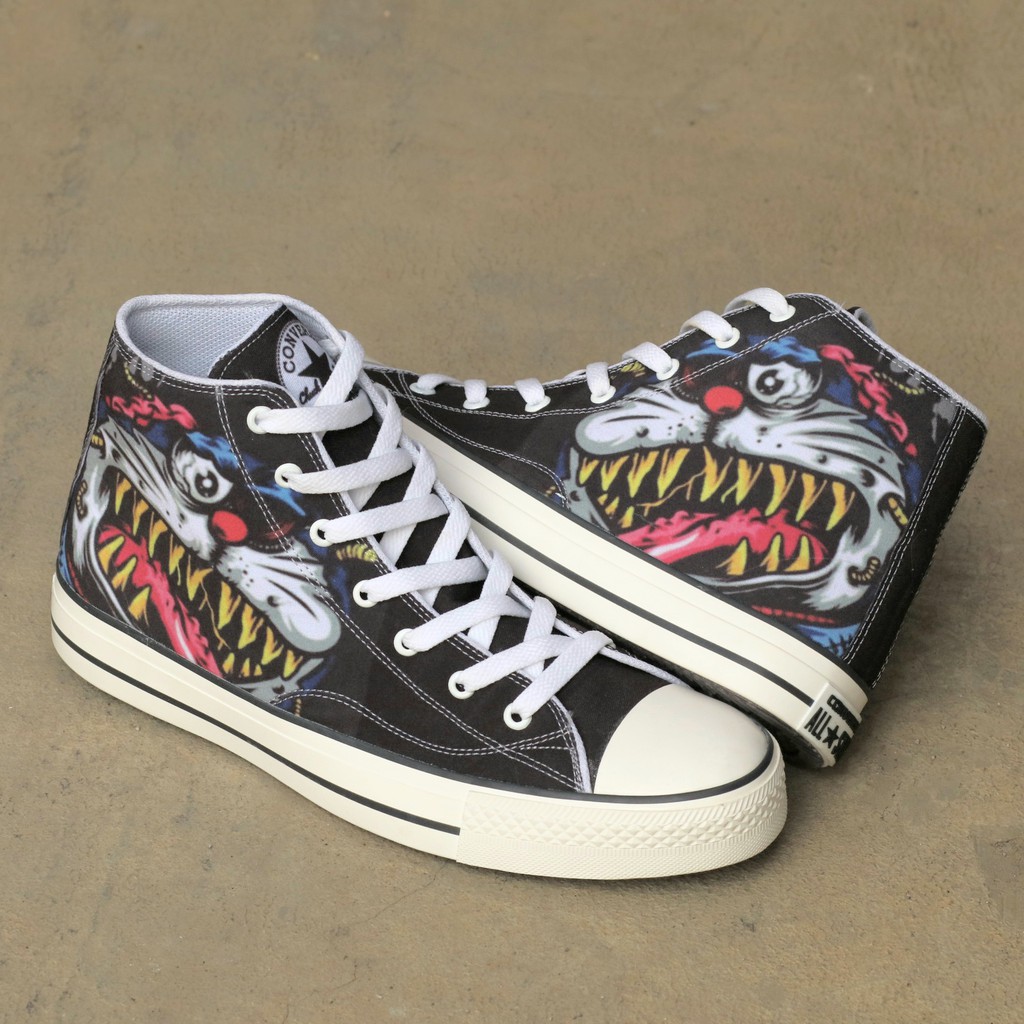**BISA COD** SEPATU KASUAL PRIA ALLSTAR CONVERSE MOTIF MONSTER DORAEMON ALL STAR PREMIUM GAYA SANTAI