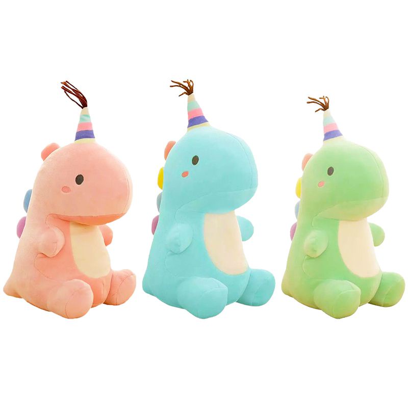 【Ready Stock】Cute Dinosaur Plush Toy Soft Pillow Stuffed Animal Dolls  With Pillows For Kids Gifts