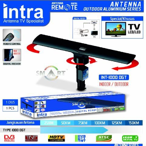 Intra INT-1000DGT ATENA LUAR REMOTE Digital TV LCD/LED-COCOK UNTUK STB