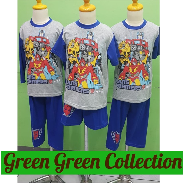 Piyama Kaos Anak Premium Transformers New