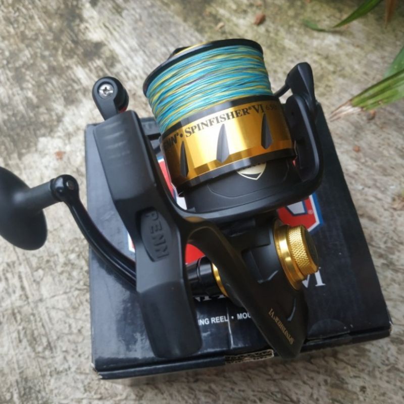 JUAL REEL PENN SPINFISHER VI 6500 BEKAS / 2ND SECOND LIKE NEW MULUS