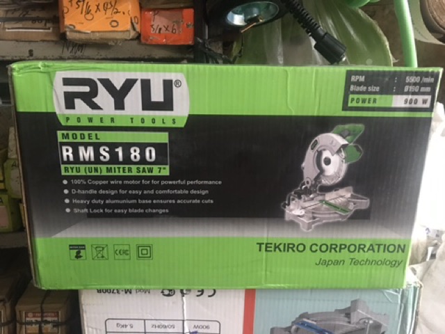 MITRE SAW 7 INCH RYU MESIN GERGAJI PEMOTONG ALUMUNIUM BESI DAN KAYU