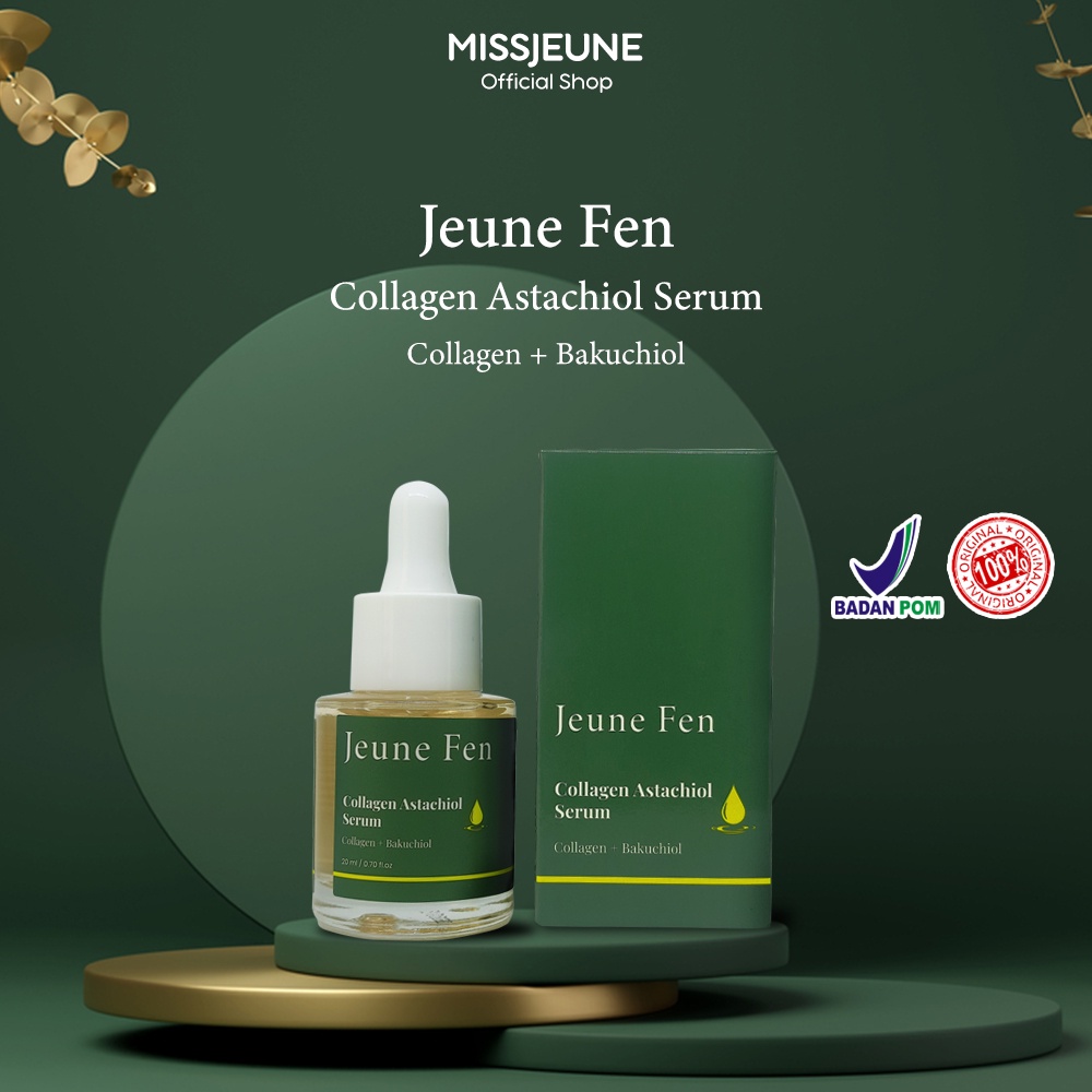 BPOM JEUNE FEN Collagen Astachiol/Acne Care/Niacin Brightening Serum Set Anti Aging Moisturizing Essence Penuaan Mencerahkan Melembabkan 20ml