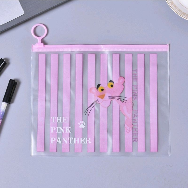 Zipper Bag / Pouch Kosmetik / Tas Kosmetik / Tempat Pensil Transparant