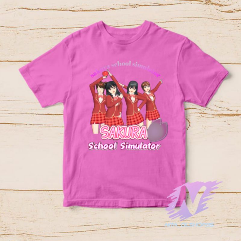 baju sakura school simulator kaos anak sakura