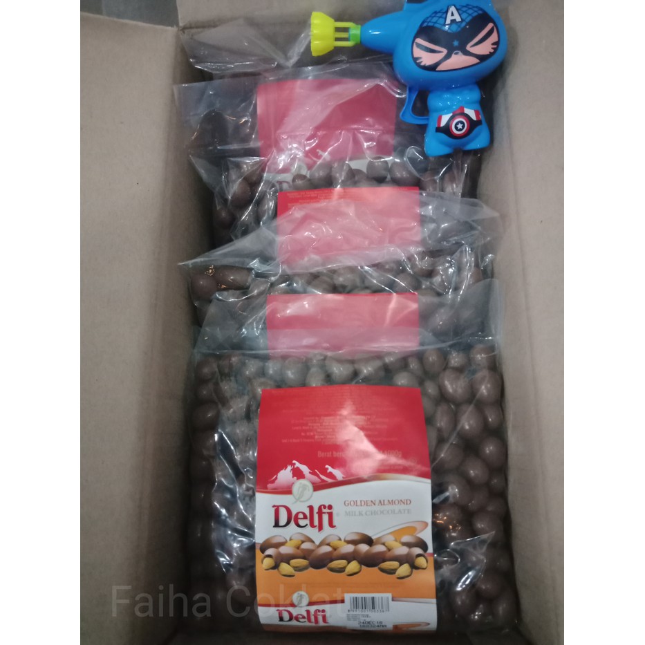 

Snack Coklat Delfi Almond atau Delfi Mede Kemasan 1kg - Delfi Almond