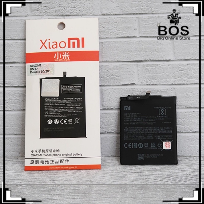 BOS - Baterai BN37 Xiaomi Redmi 6 / 6A Redmi 5 Plus Redmi 5+ Redmi 6 Pro 3000mAh | Battery Batre HP