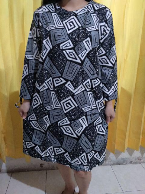 Terlaris Serut Genes Jelita Tunic Navbor Yelbor Whitbor Creambor Tunik Batik Modern Hrb030 Dolbi Dob